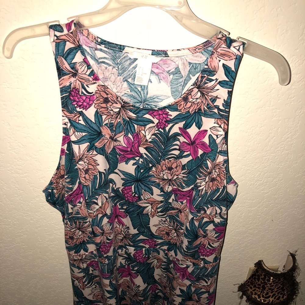 H&M floral print skater dress